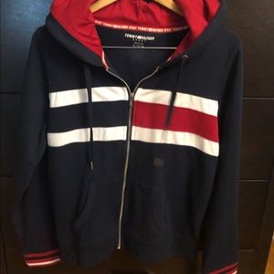 XL Tommy Hilfiger Sport hoodie zip up sweatshirt